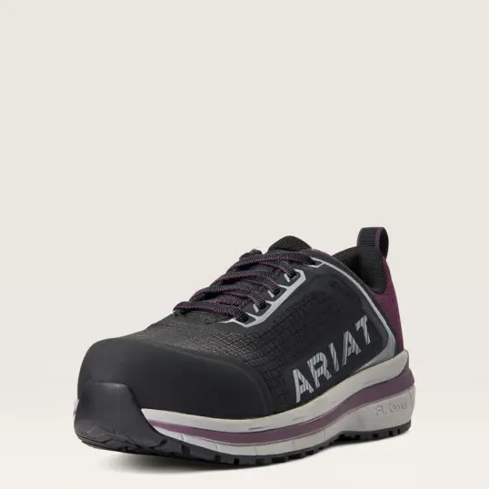 Cover image of BLACK/SHADOW PURPLE Ariat Outpace Comp Toe Women's