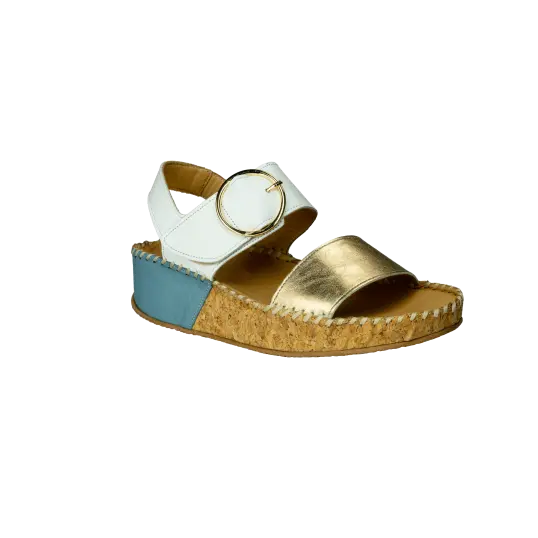 Cover image of WHT/DENIM/GOLD Solmar FERRARA Women's