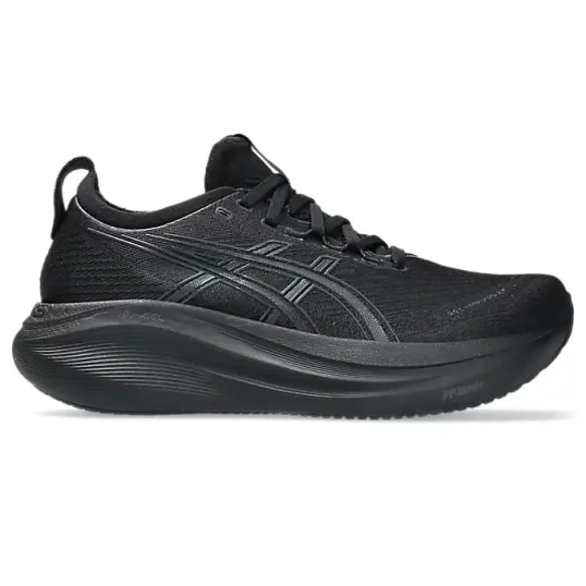 Cover image of BLACK/GRAPHITE GREY Asics Gel-Nimbus 27 Women's