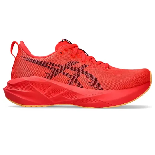 Cover image of FLASH RED/EDO PURPLE Asics Novablast 5 Women's