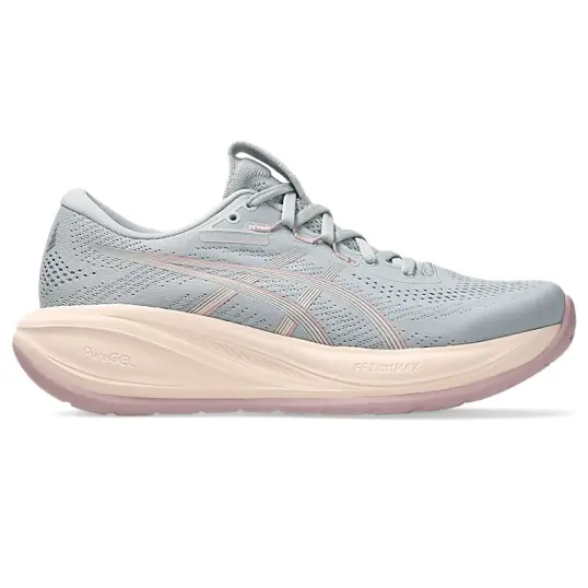 Cover image of PIEDMONT GREY/PEARL PINK Asics Gel-Cumulus 28 Women's