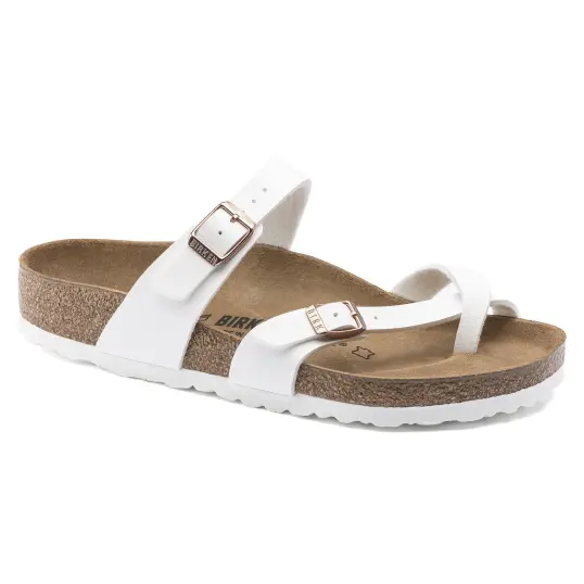 Cover image of WHITE/COPPER Birkenstock Mayari Birko-Flor Regular Women's