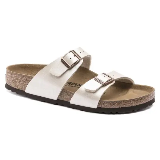 Cover image of GRACEFUL PEARL WHITE Birkenstock Sydney Birko-Flor Regular Women's