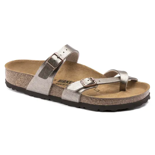 Cover image of GRACEFUL TAUPE Birkenstock Mayari Birko-Flor Regular Women's