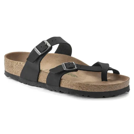 Cover image of Black Birkenstock Mayari Vegan Birkibuc Regular Women's