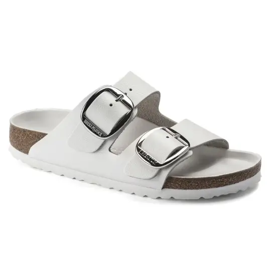 Cover image of White Birkenstock Arizona Big Buckle Leather Regular Women's