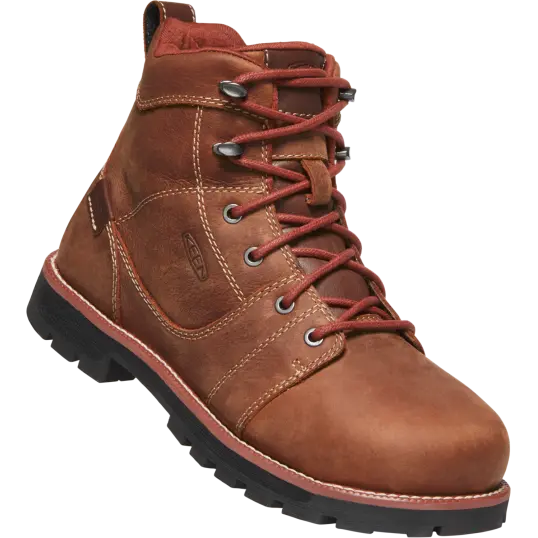 Cover image of GINGERBREAD/BLACK Keen Utility 6" Seattle Waterproof Aluminum Toe Women's