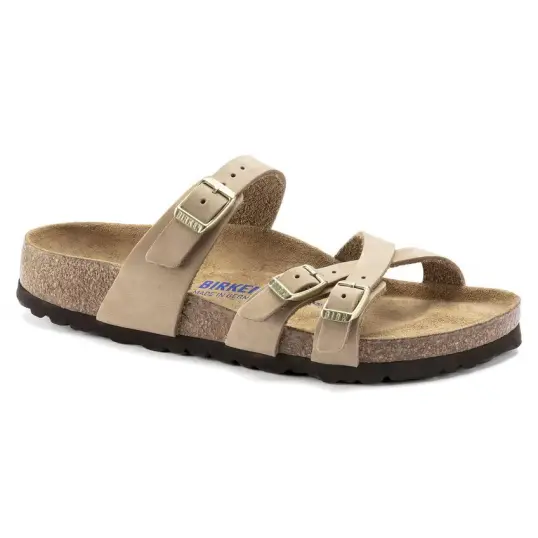 Cover image of SANDCASTLE Birkenstock Franca Soft Footbed Nubuck Leather Regular Women's