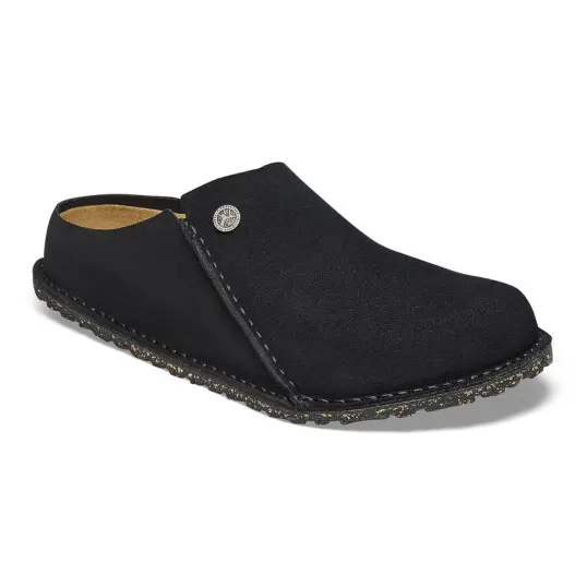 Cover image of BLACK Birkenstock Zermatt Premium Suede Leather Regular Women's
