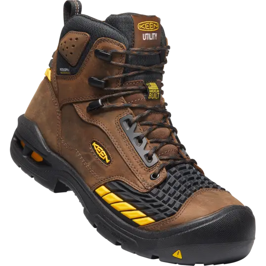 Cover image of DARK EARTH/BLACK Keen Utility Troy 6" KBF Waterproof Men's