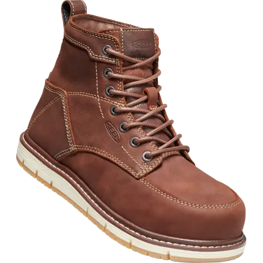 Cover image of ALMOND/GUM Keen Utility San Jose 6" Waterproof Boot Aluminum Toe Women's