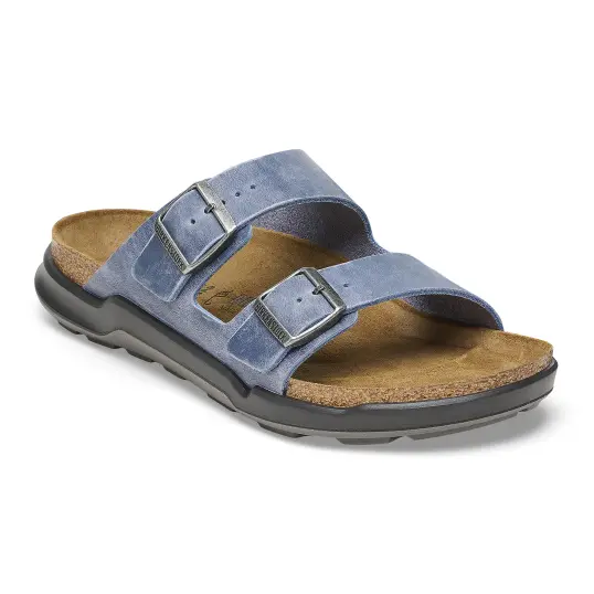 Cover image of ELEMENTAL BLUE Birkenstock Arizona Rugged Men Oiled Leather Regular Men's