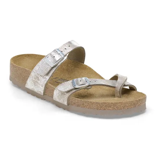 Cover image of WASHED METALLIC SILVER Birkenstock Mayari Synthetics Regular Women's
