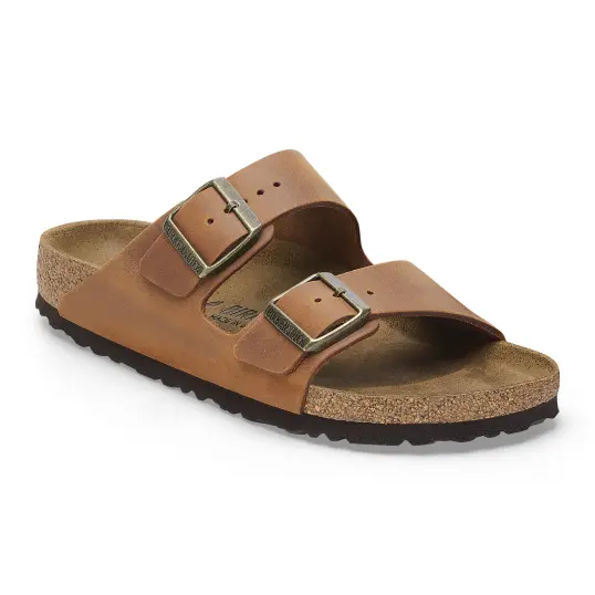 Cover image of COGNAC Birkenstock Arizona Oiled Leather Regular Unisex