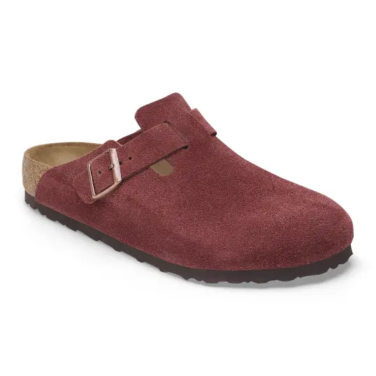 Cover image of ZINFANDEL Birkenstock Boston Suede Leather Narrow Women's