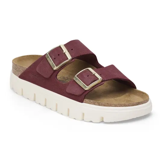 Cover image of BERRY CRUSH Birkenstock Arizona Chunky Suede Leather Narrow Women's