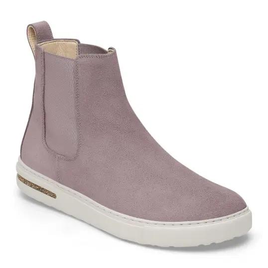 Cover image of FADED PURPLE Birkenstock Bend Chelsea Suede Leather Narrow Women's