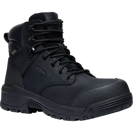 Cover image of BLACK/BLACK Keen Utility Evanston 6" Boot Waterproof Men's