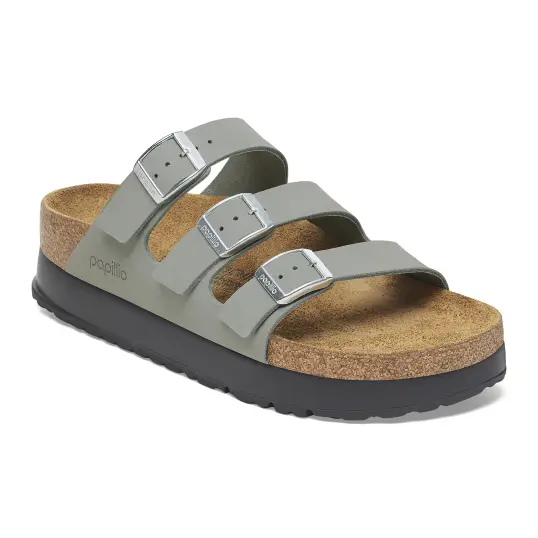 Cover image of SAGE Birkenstock Florida Flex Platform Nubuck Narrow Women's