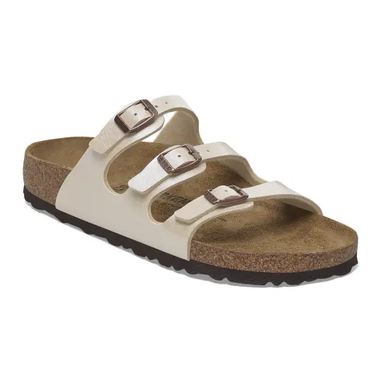 Cover image of GRACEFUL PEARL WHITE Birkenstock Florida Birko-Flor Regular Women's