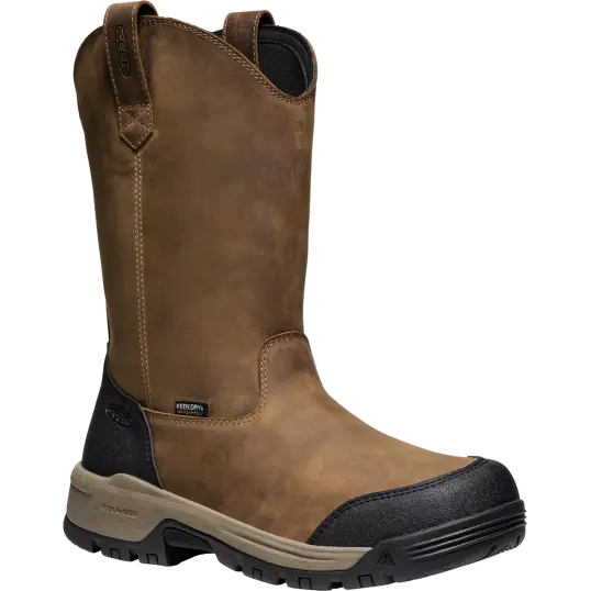 Cover image of BISON/BLACK Keen Utility Evanston Pull On Waterproof Soft Toe Men's
