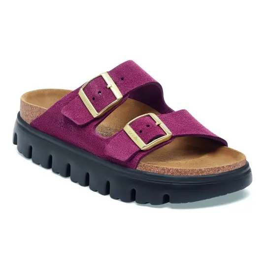 Cover image of ZINFANDEL Birkenstock Arizona Chunky Suede Leather Narrow Women's