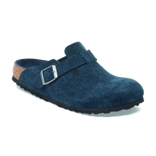 Cover image of NEW NAVY Birkenstock Boston Soft Footbed Suede Leather Regular Men's