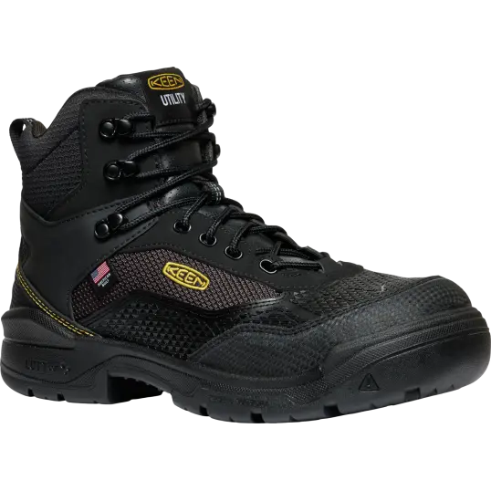 Cover image of BLACK/BLACK Keen Utility Stronglite 6" Waterproof Men's