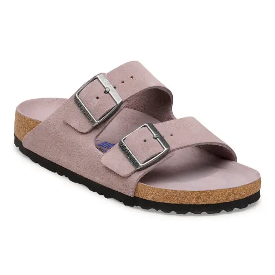 Cover image of FADED PURPLE Birkenstock Arizona Soft Footbed Suede Narrow Women's