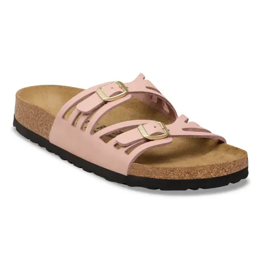 Cover image of SOFT PINK Birkenstock Granada Nubuck Narrow Women's