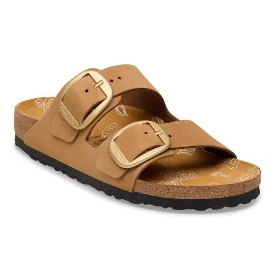 Cover image of MINK Birkenstock Arizona Big Buckle Nubuck Narrow Women's