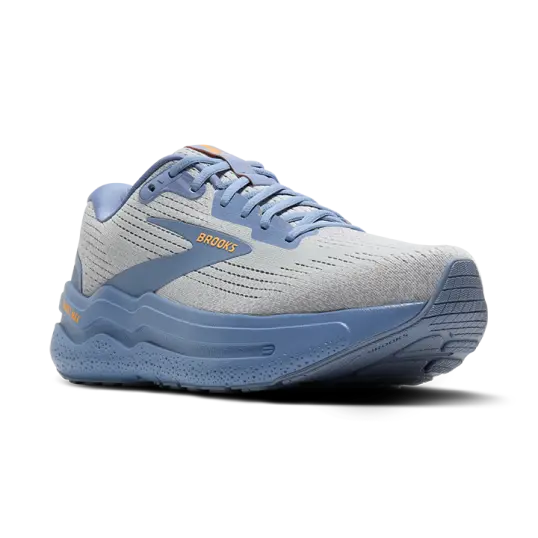 Cover image of Oyster Mushroom/Blue/Orange Brooks Ghost Max 2 Men's
