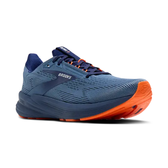 Cover image of Blue/Blue/Orange Brooks Revel 8 Men's
