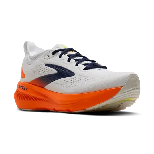 Cover image of White | Navy | Orange Brooks Glycerin 23 Men's