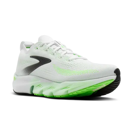 Cover image of White/Green Gecko/Phantom Brooks Glycerin Flex Men's