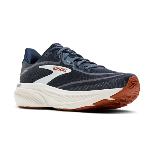 Cover image of Navy Blazer | Red Earth | Blue Brooks Ghost 18 Men's