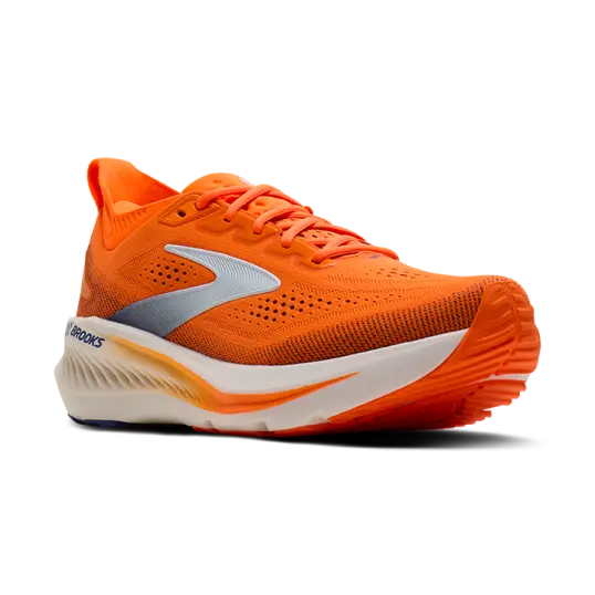 Cover image of Shocking Orange/Blue/White Brooks Glycerin GTS 23 Men's