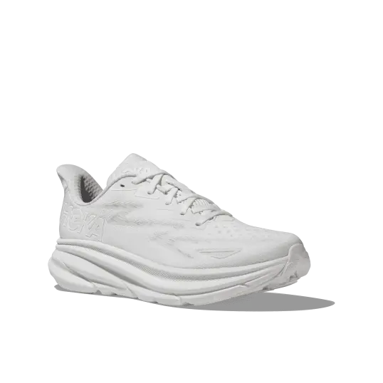 Cover image of WHITE/WHITE Hoka Clifton 9 Women's