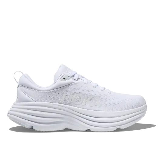 Cover image of WHITE/WHITE Hoka Bondi 8 Women's