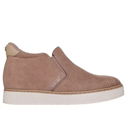 Cover image of TAUPE Skechers Slip ins BOBS Hush Up Women's