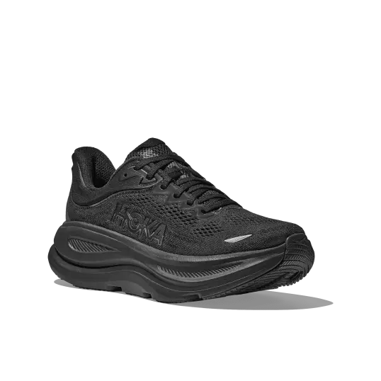 Cover image of Black/Black Hoka Bondi 9 Men's