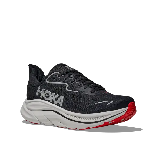 Cover image of Black / Silver Hoka Clifton 10 Men's