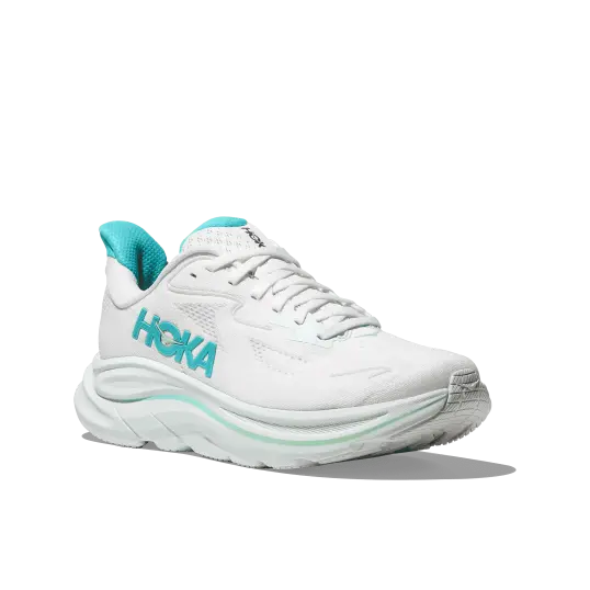 Cover image of WHITE / CIELO BLUE Hoka Clifton 10 Women's