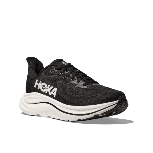 Cover image of BLACK/WHITE Hoka Clifton 10 Men's