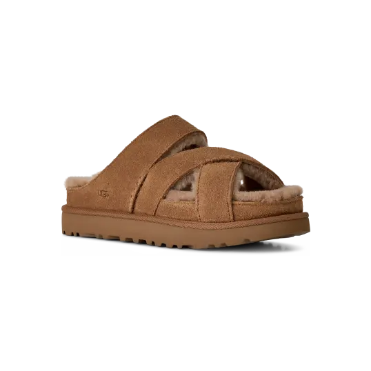 Cover image of Chestnut UGG Greenport Cross Strap Slide Women's
