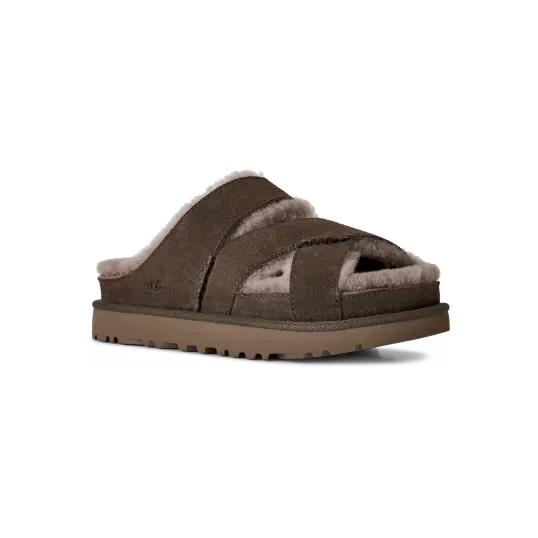 Cover image of Dense Smoke UGG Greenport Cross Strap Slide Women's