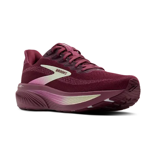 Cover image of Burgundy/Pink/Green Brooks Ghost 17 Women's
