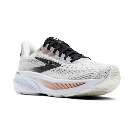 Cover image of White/Black/Rose Gold Brooks Ghost 17 Women's