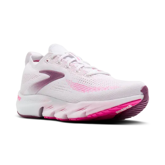 Cover image of White/Cyber Pink/Argyle Brooks Glycerin Flex Women's