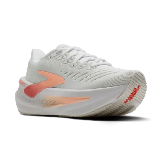 Cover image of White/Coral/Peach Brooks Glycerin Max 2 Women's